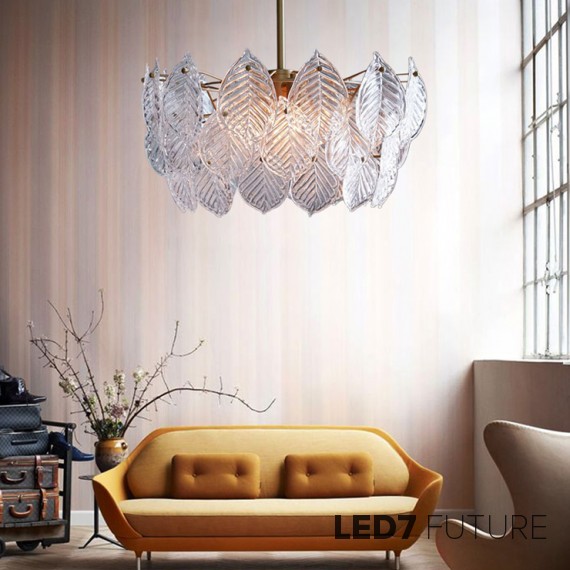 West Elm - Glass Leaf Chandelier